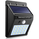 Solarix Solar 20 LED Wall Light And Night Sensor- Built-In Solar Panel 0.55w 17% Efficiency 1200mAh LI-ion Battery High Quality ABS Passive Infrared (PIR) Sensor Automatic Night Sensor Solar Charging >8 Hours Motion Angle 120 Degrees Distance 3 Metre Dela