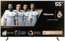 Hisense 55-Inch 55U6NPRO ULED Smart LED TV - 4K viewing experience with its ULED panel and mini-LED backlight supporting HDR10 HDR10+ and Dolby Vision. It features a robust smart TV platform either Google TV or VIDAA depending on the region and supports D