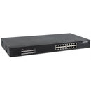 Intellinet 16-Port Gigabit Poe+ Switch 220 Watt Power Budget Rackmount Ieee 802.3At Af Power Over Ethernet (Poe+ Poe) Compliant Endspan 2 Year Limited Warranty