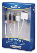 Manhattan iLynk AV Cable - Composite video 30-pin connector USB Limited Lifetime Warranty
