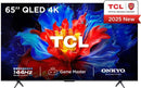 TCL P8K-UK 4K QLED HDR Smart TV 4K Ultra HD Google TV with 144Hz Motion Clarity Pro and Onkyo 2.1 sound.