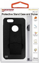 Promate Portfolio Iphone 5 Snap-On Design Protective Stand Case And Stylus For Iphone 5 5S-Black 1 Year Warranty