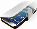 Promate Zimba-S4 Premium Book-Style Flip Leather Case with Card Insert for Samsung Galaxy S4-White 1 Year Warranty