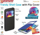 Promate Fenes S5 Bookcover with window Colour:Black 1 Year Warranty