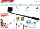 Promate Monopro-5 Extendable Selfie Monopod for Cameras and Smartphones Colour:Grey 1 Year Warranty