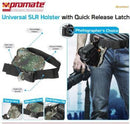 Promate Bolster Universal SLR Holster with Quick Release Latch - Camouflage 1 Year Warranty