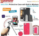 Promate selfieCase-i5 Ultra-Slim Protective case with Built-in Wireless Camera Shutter - Black 1 Year Warranty