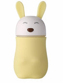 Casey Lovely Rabbit Shaped Multifunctional Portable 180ml USB Humidifier Air Purifier Mist Maker with LED light For Home Office and Car-Yellow