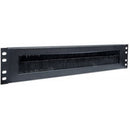 Intellinet 19" Cable Entry Panel (712774)- 2U with Brush Insert Black 2 year Limited Warranty