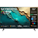 Skyworth 75-Inch Q6600H 4K Uhd Qled Google Tv - Resolution 3840 × 2160 Brightness 350 Nits Contrast Ratio 1400:1 Refresh Rate 120Hz (Hsr Turbo Motion) Response Time 8Ms Hdr10 Hdr10+ Hlg No Dolby Vision Color Gamut 90% Dci-P3 Game Mode Film Maker Mode Andr