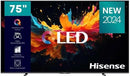 Hisense 75 Inch Q7N Series Qled Smart Tv - Resolution 3840 X 2160 Native Contrast Ratio 5000:1 Smooth Motion Rate (Smr) 120 144Hz Game Mode Pro Viewing Angle (Horiz Vert) [Degrees] 178 178 Built-In Wi-Fi 802.11B G N Ethernet Lan Port (Rj45 Connector) 4X H