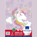 Marlin A4 87 Floral Precut Book Covers 5PK - High Quality Durable Plastic Trendy Unicorn Designs Saves Time with Uni-Cover System Ideal For A4 Size Documents