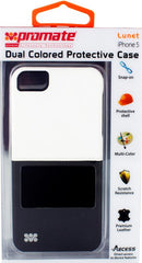 Promate Lunet Iphone 5 Durable Case With A Cut-Out Design Colour: White Black 1 Year Warranty