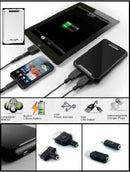 Promate energyMate-Rechargeable external battery wth interchangeable plug tips for tablets and mobile devices 1 Year Warranty