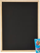 Brainware Kids 35 x 50 cm Chalk Board - Includes Colourful Chalks White Board Marker Cleaner 35 x 50 cm Board Size From ABC's To 123's For Kiddie's Entertainment While Educational At Same Time Portable And Comfort To Any Play Area Easy To Clean And Store