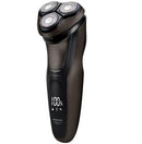 Taurus Cordless 3 Side Wet and Dry Shave Plus Digital Shaver- Triple Rotary Shaver 3x Double Ring Blades Wet And Dry Use Corded And Cordless Use Lithium Battery Operating Time Up To 60 Minutes Pop Up Trimmer For Sideburns And Moustache 1 Year Warranty