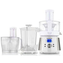 Taurus Processador De Cuinar Food Processor-LCD Display Screen With Blue Backlight 800w Motor And Variable Speed Control 2.4 Litre Capacity Bowl With Extra Large Feeding Tube 1.6 Litre Blender And Steam Jug Plastic Egg Steamer Juice Extractor Stainless St