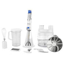 Taurus Batedora Hand Blender Food Processor-800w Motor And Variable Speed Control Led Indicator Light 1.8 Litre Capacity Processor Bowl 1 Litre Measuring Cup Cubic Cutter Whisk Attachment Chopping And Mixing Blades Shredding And Slicing Disc Storage Stand