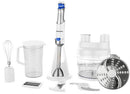 Taurus Batedora Hand Blender Food Processor-800w Motor And Variable Speed Control Led Indicator Light 1.8 Litre Capacity Processor Bowl 1 Litre Measuring Cup Cubic Cutter Whisk Attachment Chopping And Mixing Blades Shredding And Slicing Disc Storage Stand