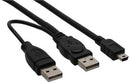 Digitech Dual USB & Mini USB Charger Black 1 Year Warranty