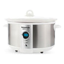 Taurus Electric Digital Slow Cooker-6.5 Litre Capacity 320w Rated Power High Low And Keep Warm Function Digital Control Panel Programmable Timer Stainless Steel Housing Removable Ceramic Pot Toughened Glass Lid 1 Year Warranty