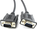 UniQue SVGA Monitor Cable- HD15 Pin Male to HD15 Pin Male VGA Cable 5 Metre Length Black Poly Bag