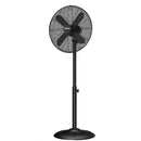 Alva Air 40cm Matte Black Finish Telescopic Pedestal Fan – Adjustable Height Up to 1.2 Metres 3 Speed Functions 4 Durable Metal Blades For Optimized Airflow 50W Power Radial Grill Protects The Blades Oscillate Function Fan Angle Tilt Adjustment Sturdy bas