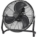 Alva Air 50cm High Velocity Matte Black Floor Fan - High Velocity Air Flow Very Powerful 3 Aluminium Blades 3 Speed Function Radial Grill Tilt Adjustment Cable Wrap For Neat Storage Sturdy Base Handle For Easy Lifting Matte Black Finish 1 year warranty
