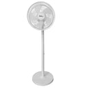 Alva Air 30cm Rechargeable Pedestal Fan - Contemporary White Finish Metal Pole Plastic Body Charge Time: 4-5Hrs - Lithium Battery 4400mah Run Time: 3-9 Hrs. 15w Power 3x Speeds Settings Oscillate Function For Optimal Air Flow Distribution Tilt Adjustment