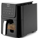 Feelive 5 Litre Stylish Design Air Fryer- Rectangular Pot Design Sensor Touch Control Panel LED Display 5 Litre Cooking Capacity 6 Pre-Set Cooking Functions 360 Hot Air Circulation Temperature Setting: 80-200 Large Viewing Window Detachable Non-Stick Tray
