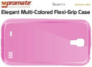 Promate Akton-S4-Elegant Multi-Colored Flexi-Grip Case for Samsung Galaxy S4-Pink 1 Year Warranty