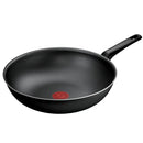 Tefal 28cm Black Access WokPan - Black 28cm Non-Stick Wok Pan Durable Aluminum Body for Even Heat Distribution High-Quality Non-Stick Interior for Easy Cooking and Cleaning Ergonomic Heat-Resistant Handle for Comfortable Grip Compatible with Gas Electric