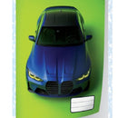 Marlin Pre-Cut A4 Book Covers Blue BMW M3 5pack - High Quality Durable Plastic Trendy Blue BMW M3 Designs Saves Time with Uni-Cover System Ideal For A4 Size Documents