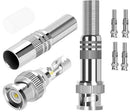Securnix RG59 Twist Spring Male BNC Connector- Solder Less BNC Jack for Coaxial RG59 CCTV Camera Pack of 4