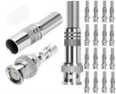 Securnix RG59 Twist Spring Male BNC Connector- Solder Less BNC Jack for Coaxial RG59 CCTV Camera Pack of 16