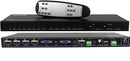 Ellies 6 Input Collaboration Switcher Scaler With 4K HDMI Output- Compact 6x1 Scaler Switcher With 4x HDMI And 2 X VGA Inputs Sources To 1x 4K HDMI Output Transmits 4Kx2K Signal Up To 15metres Compliance With HDCP1.4 Supports EDID Management Control Via F