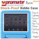 Promate Bamby.Air-Shockproof Impact resistant case with convertible stand for iPad Air-Blue 1 Year Warranty