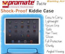 Promate Bamby.Air-Shockproof Impact resistant case with convertible stand for iPad Air-Blue 1 Year Warranty