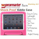 Promate Bamby.Air-Shockproof Impact resistant case with convertible stand for iPad Air-Pink 1 Year Warranty