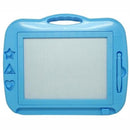 Brainware Magnetic Drawing and Writing Board in Blue. Tailored for young artists this board makes learning to draw and write engaging. Its user-friendly design allows your child to erase with a single slide ensuring they can start fresh every time