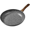 Casey Non-Stick Aluminum Induction Frying Pan - 28cm Diameter Aluminum Alloy material Non-stick Coating Scratch Resistant Interior Compatible With Electric Gas Induction Hobs And Hot Plates Healthy And Environmentally Friendly Black Marble Coating Design