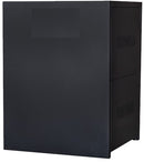 Solarix Steel Battery Box For 4 Batteries Indoor Use Battery Box Design Easy To Assemble Powder Coated Mild Steel Casing Houses Up To 4 X 120ah Inverter Batteries 2 x Shelves Top and Bottom Floor Standing Unit Colour Black