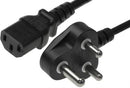 Unique Standard Single Head Power Cable 1.5M - Standard Computer Power Cable With 3-Prong Plug On One End And Kettle Plug Connection On The Other, Oem, No Warranty