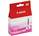 Canon CLI-8 Magenta Ink Tank For use with Pixma iP4200 iP4300 iP4500 iP5200 iP5200R iP5300 iP6600D MP500 MP510 MP530 MP600 MP600R MP610 MP800 MP800R MP810 MP830 MP830R MP950 MP960 MP970 MX850 Pro9000 Pro9000 Mark II.