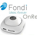 Fondi OnReal Camera - 8MP Photo Capture 1080P 30FPS Full HD Video Quality Built-in Wi-Fi 120 degree Wide Viewing Angle 400mAh Lithium-ion Rechargeable Battery Compatible with Android 4.0 and above and iOS 7.0 and Above - White 1 year Limited Warranty