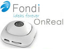 Fondi OnReal Camera - 8MP Photo Capture 1080P 30FPS Full HD Video Quality Built-in Wi-Fi 120 degree Wide Viewing Angle 400mAh Lithium-ion Rechargeable Battery Compatible with Android 4.0 and above and iOS 7.0 and Above - White 1 year Limited Warranty