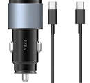 Ezra Quick Car Charger Set For Type C - QC3.0 + Pd20w Car Charger 1meter TypeC To TypeC 38w 1 Year Limited Warranty