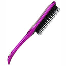 Prescott Wet and Dry Detangling Paddle Hairbrush Metallic Pink - Rectangular Shape Head Ergonomic Handle Widely Spaced 325 Soft Bristles Suitable For Long Medium Thick And Wavy Hair Designed For Brushing Hair Extensions and Wigs Out Of Box Failure Warrant