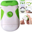 Casey Roto Clipper Electric Nail Trimmer - Portable Cordless Design Battery-Powered Dual Sided Action To Trim and File Nails Easy To Operate Rotating 450 Rpm Tungsten Alloy Blade Requires 2x AA Batteries To Operate Colour White and Green 6 Months Warranty