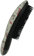 Prescott Finishing Hairbrush - Classic Oval Shape Princess Beauty Lipstick Graffiti Pattern Ergonomic Handle In Top Quality ABS Plastic Evenly Arranged Soft Bristles Suitable For Long Medium Thick And Wavy Hair Designed For Brushing Hair Extensions Out Of